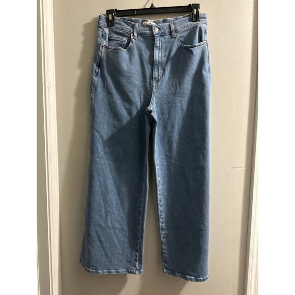 Le Jean Juliette Wide Leg Ankle high rise jeans size 31‎ made in USA - Picture 2 of 7